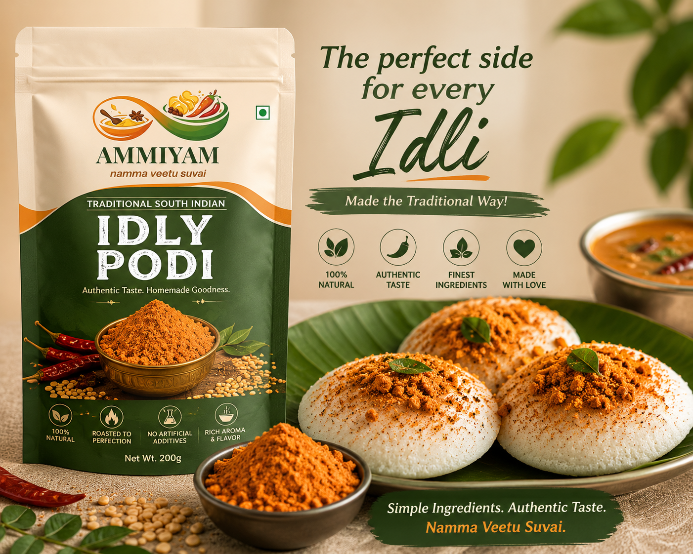 Ammiyam Idly Podi