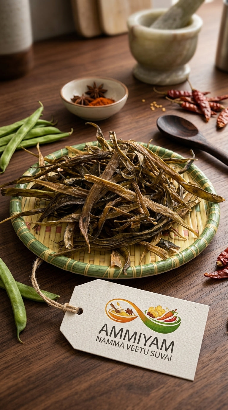 Kothavarangai Vathal (Cluster Beans Vathal)